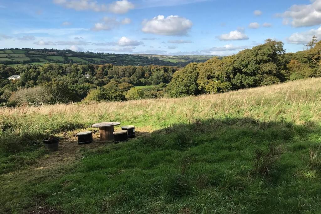 Stags View,Unique eco cabin, Dartmoor views South Brent Extérieur photo